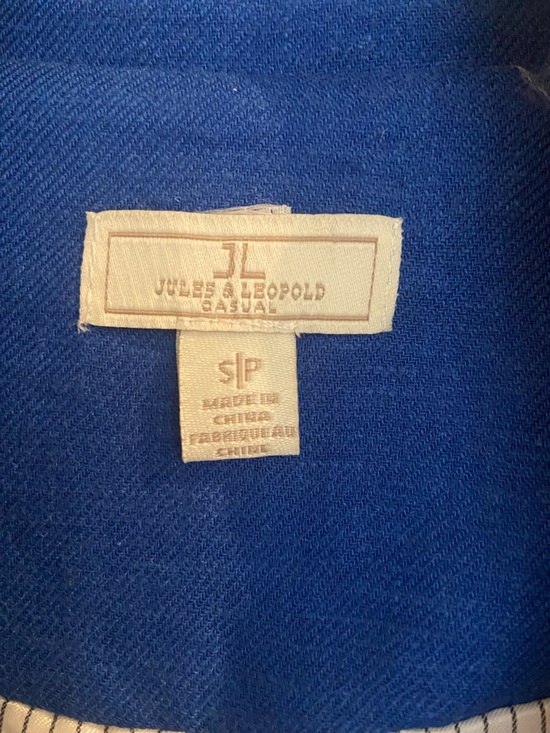 Jules & Leopold Cobalt Blue Double-Breasted Blazer - Picture 2 of 3